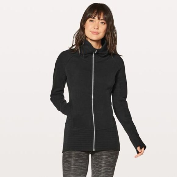 Lululemon Black Radiant Jacket Activewear Slim Fit - Picture 1 of 8